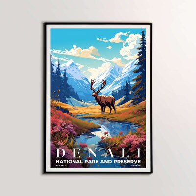 Denali National Park and Preserve Poster, Travel Art, Office Poster, Home Decor | S7 - image2